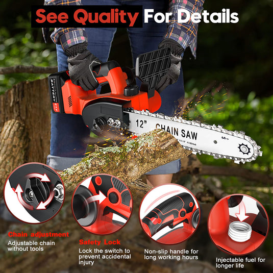 Electric Cordless Chainsaw 12