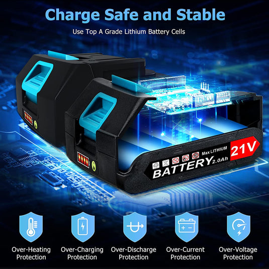 21V 2.0Ah Li-Ion Replacement Battery